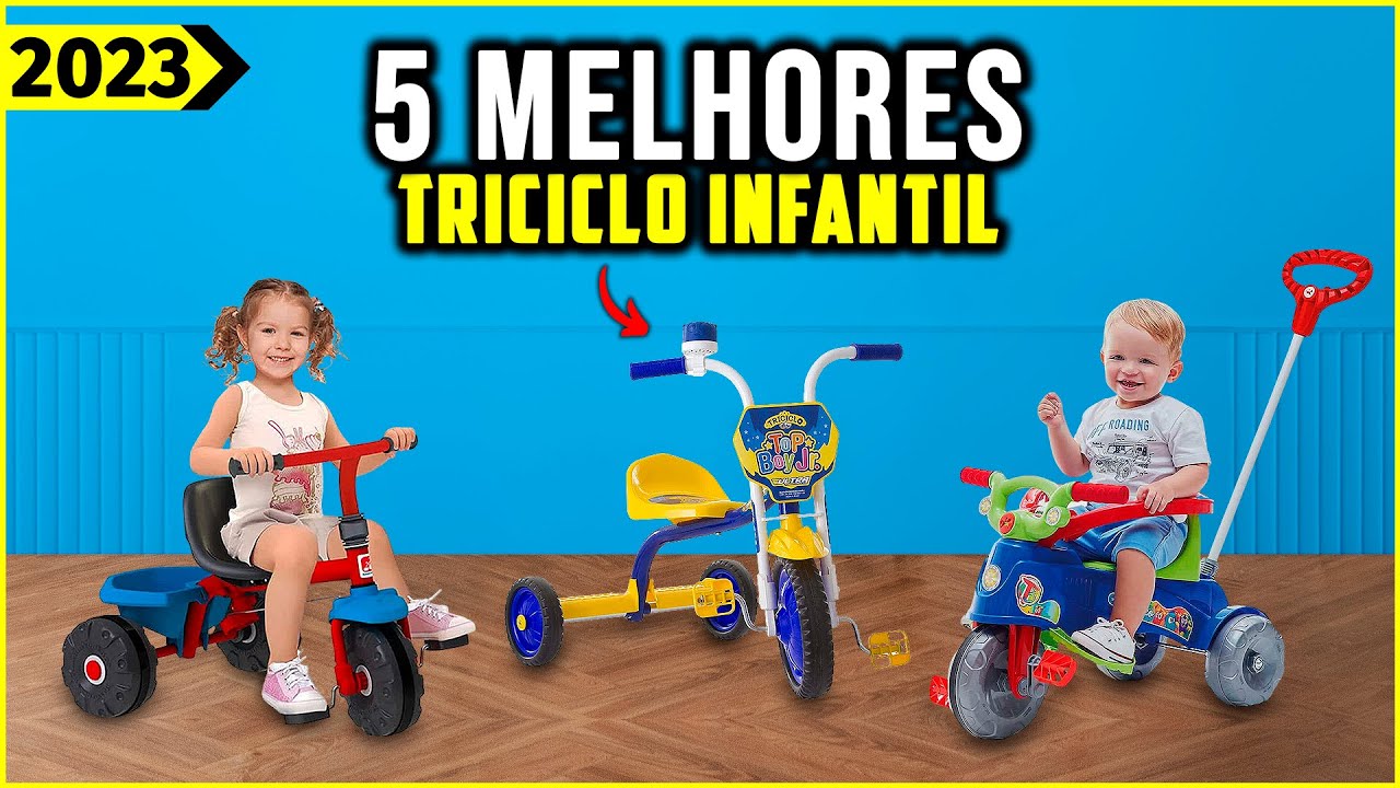 Qual o MELHOR Triciclo Infantil com Empurrador em 2023? 🚴‍♂️TOP